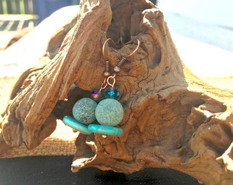 Turquoise dangle earrings