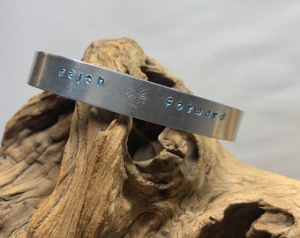 Faith cuff hand stamped bracelet