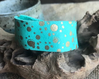 Leather cuff bracelet