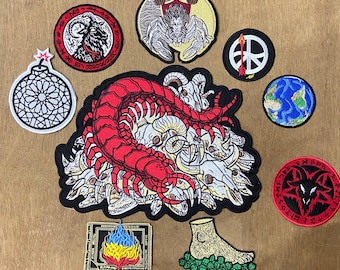 Dungeon Crawler Carl Scavenger's Daughter Jumbo Patch Set | 9-Piece Embroidered Fan Art (Iron-On/Sew-On)