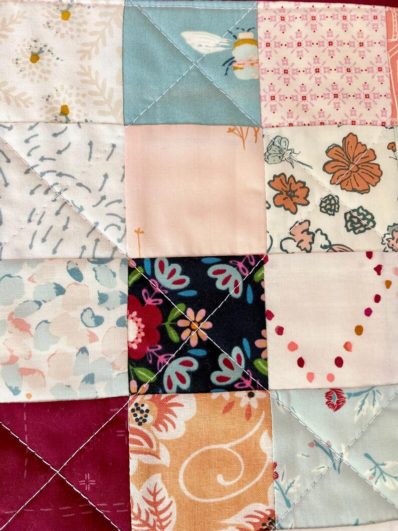 Handmade Scrappy Patchwork Doll Quilt: American Girl Bedding, Pet Quilt ...