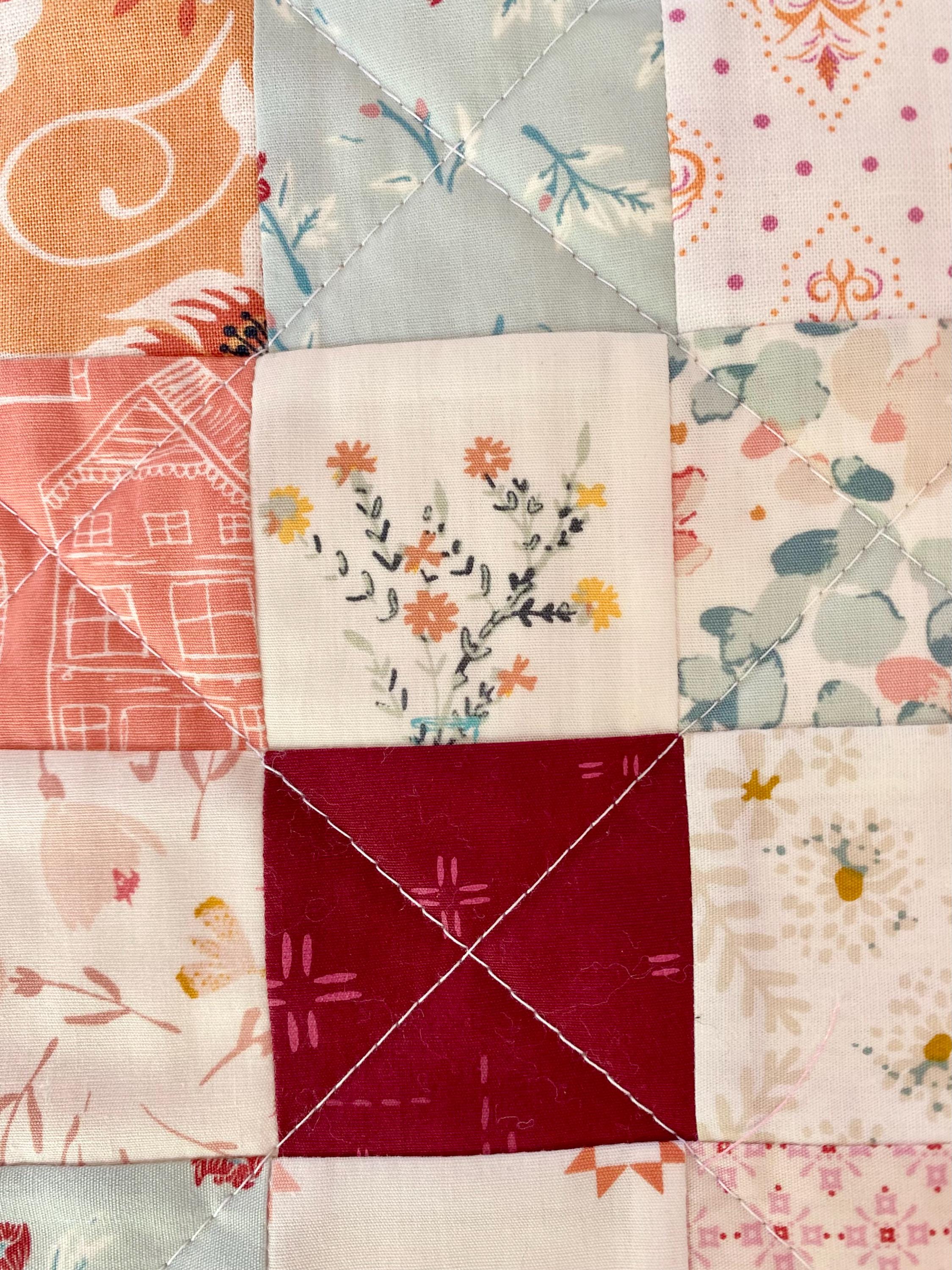 Handmade Scrappy Patchwork Doll Quilt: American Girl Bedding, Pet Quilt ...