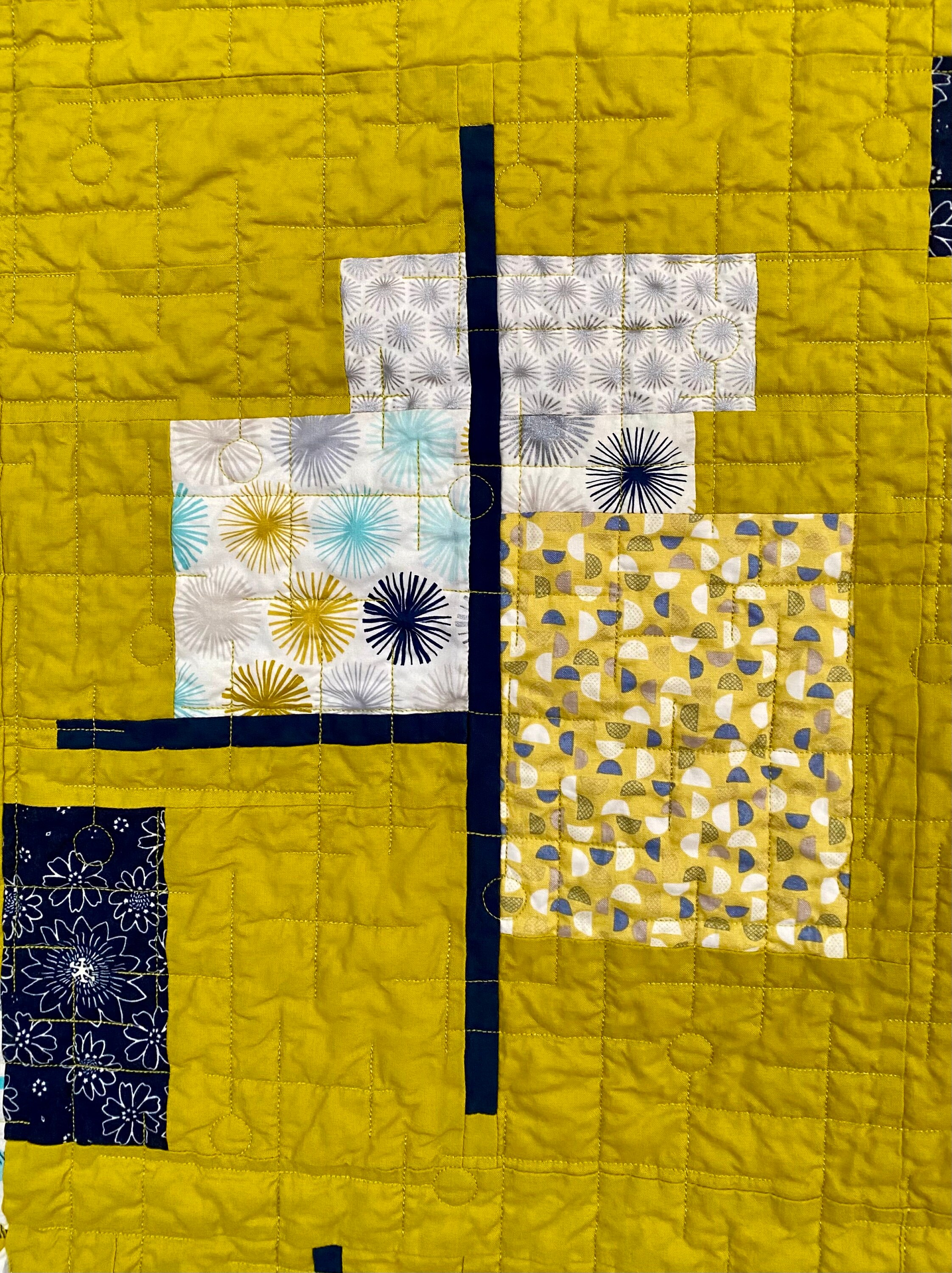 Retro Handmade Throw Quilt: Modern Bed Topper, Couch Cover (57x68) - Etsy