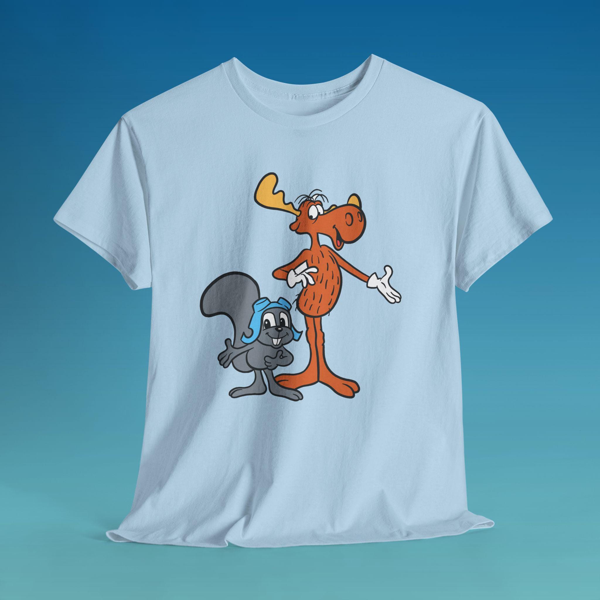Rocky and Bullwinkle T Shirt - Etsy