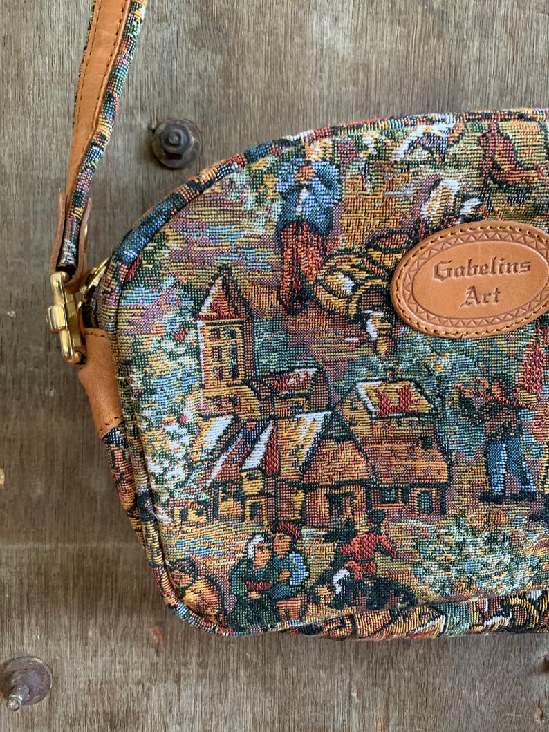 Gobelins Art tapestry shoulder bag Etsy