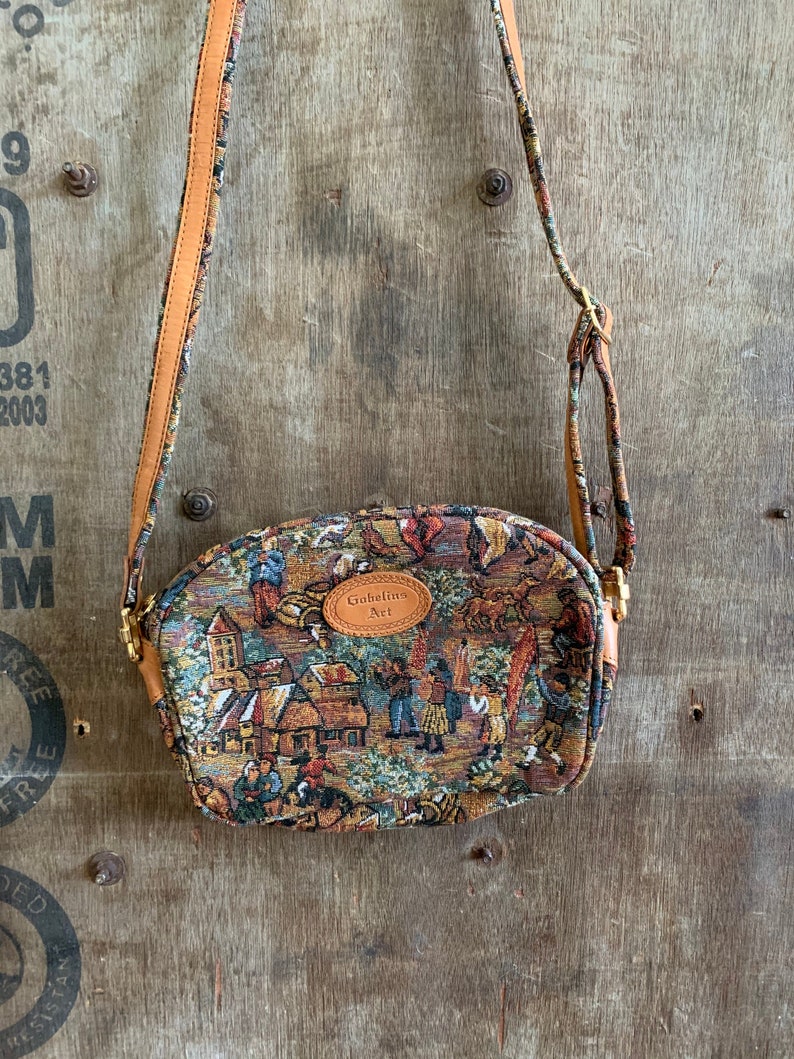 Gobelins Art tapestry shoulder bag Etsy