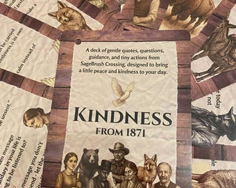 Self Reflection Cards | Kindness and Mindfulness Gift | Journal Prompts & Daily Actions | Kindness from 1871