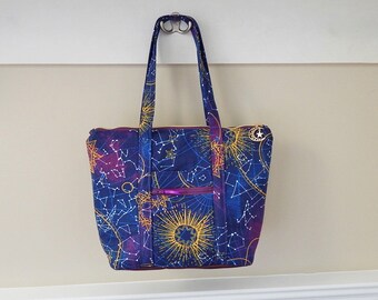 V12 STAR BIG TOTE ネイビー その他