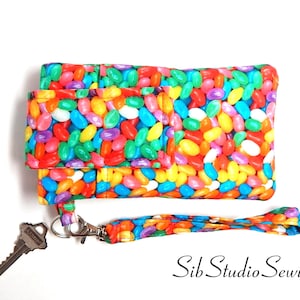 Jellybean Smartphone Wristlet, iPhone 17,  Fits Phones up to 6.25" x 3.25", Key Ring, Pocket