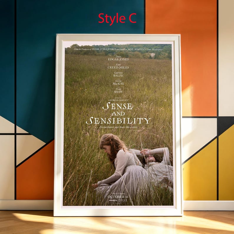 Two Option Guide Poster Sense and Sensibility (2026) Movie Poster — Birthday Gift — Canvas Wall ...