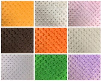 Minky Dots Fabric 58/60'' Wide Per Yard