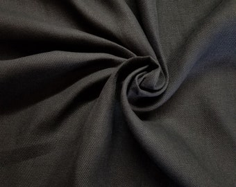 Black Linen Fabric