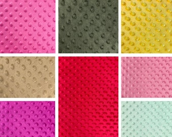 Minky Dots Tissu 58/60'' Large par cour