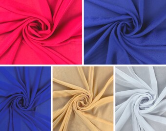 Assorted Colors Polyester Solid Chiffon Fabric