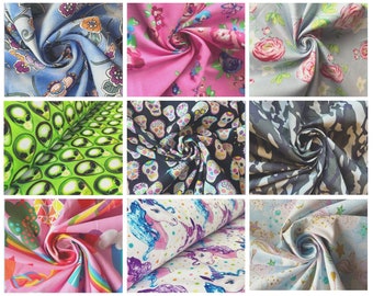 Assorted Cotton Print Fabric | 43'' to 60'' Wide x Sold by Yard | Colorful | Clothing | Face Mask | Pillow | Home | Designer Deadstock