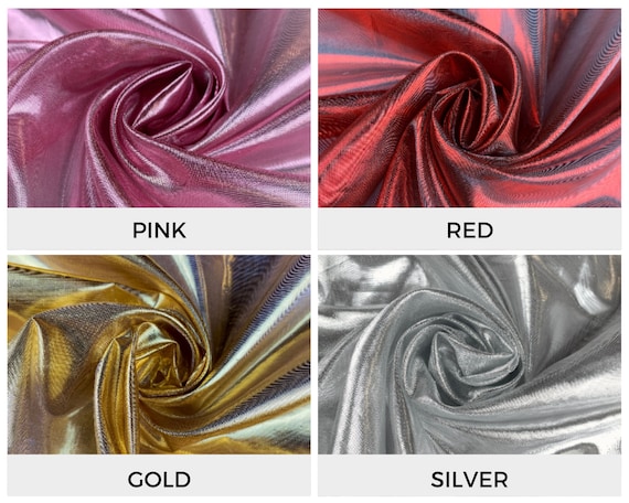 Assorted Colors Polyester Organza Lame | 58" Wide x Sold by Yard | Lightweight | Sheer | Shiny | Bridal Apparel | Dresses | Costumes