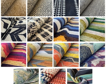 Assorted Printed Upholstery | 54" to 59'' Wide x Sold by Yard | Décor | Pillows | Cushions | Sofa | Benches | Headboard | Deadstock