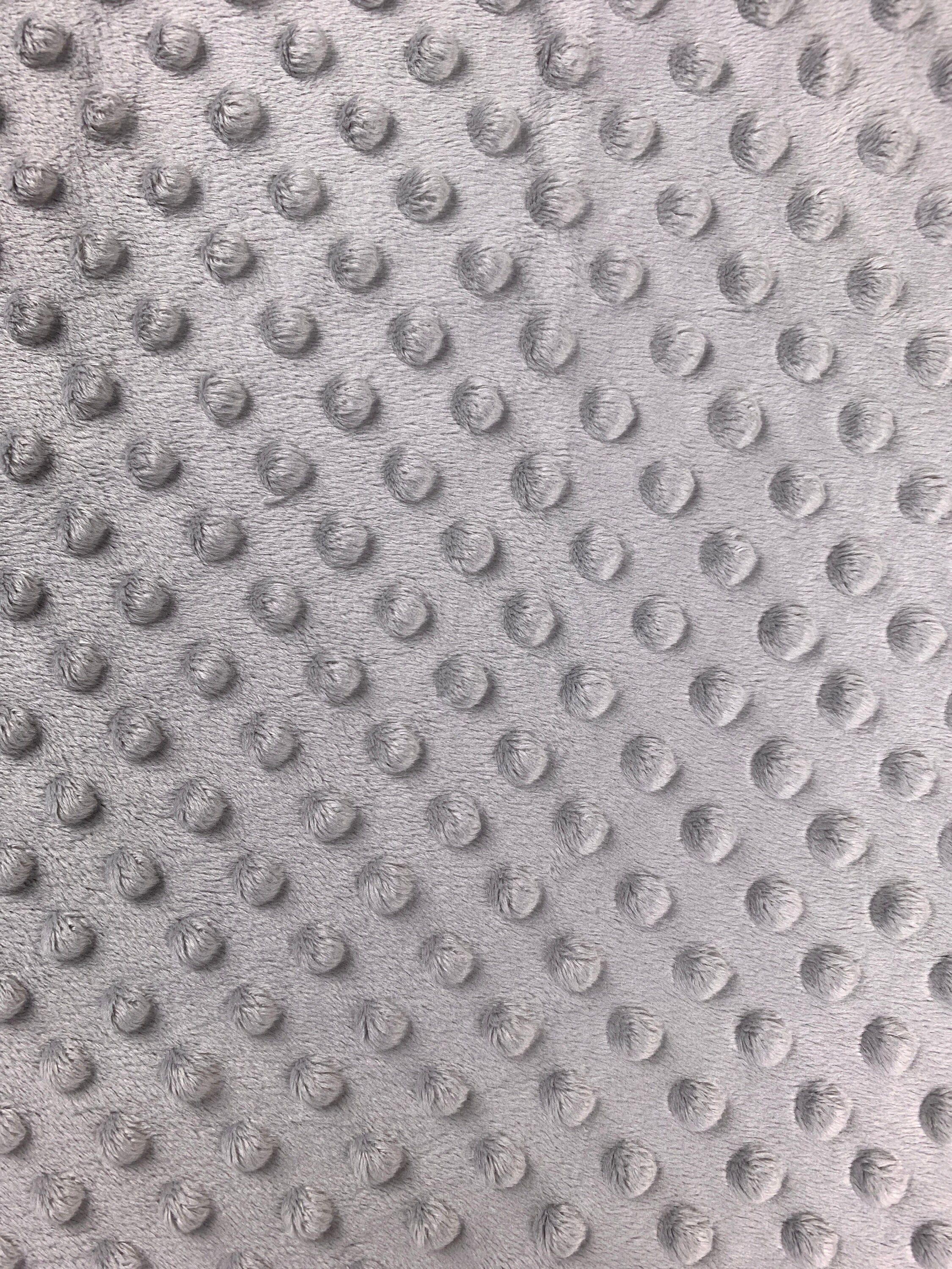 Ivory Minky Dimple Dot Baby Soft Fabric by the Yard | Big Z Fabric