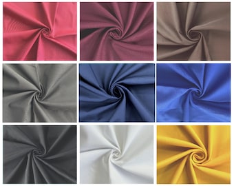 Baumwollköper in verschiedenen Farben | 58 &#39;&#39; Breit x Verkauft Massenware | Baumwolle | Mittleres Gewicht | Kleidung | Jeans | Kleid | Jacken | Hose | Webart