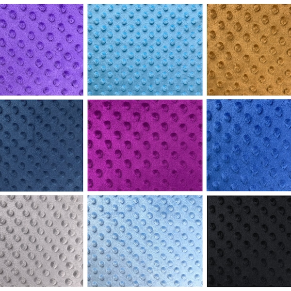 Minky Dots Fabric 58/60'' Wide Per Yard