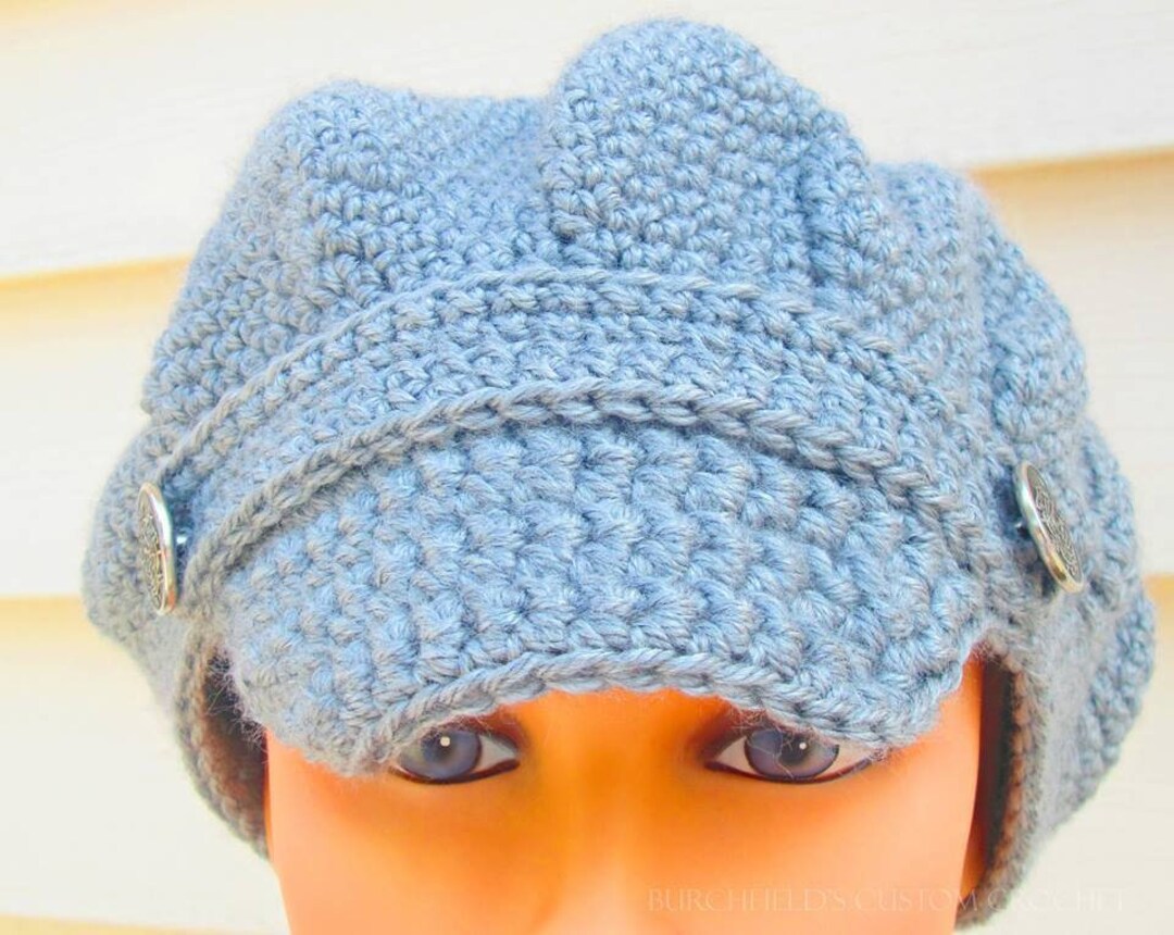Newsboy Hat Newsboy Cap Crochet Newsboy Hat Mother's Etsy