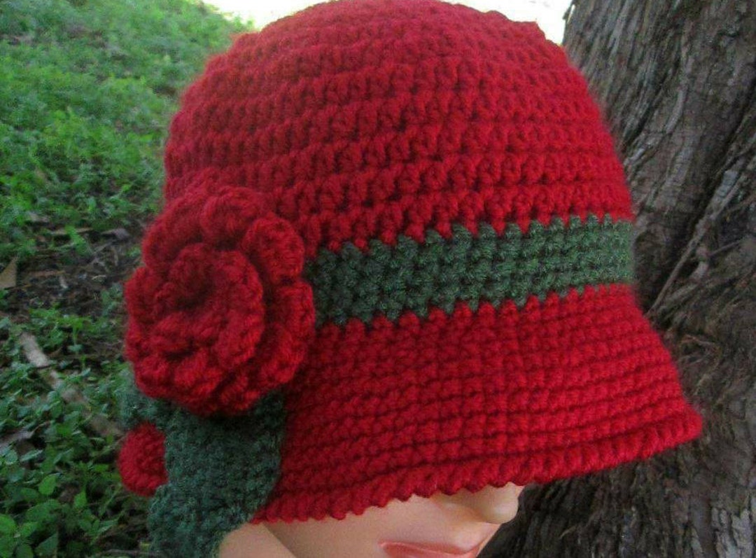 Brimmed Cloche With Flower, Cloche With Flower, Gift for Her Etsy