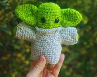 Baby Grogu-Handmade Doll Grogu-Amigurumi Grogu