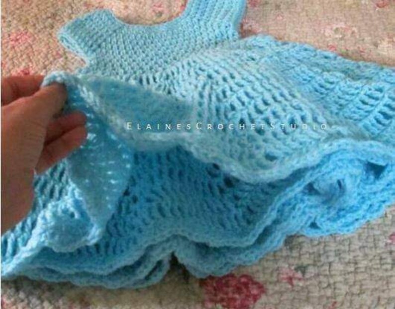 Little Blue Dress. Newborn Baby Girl Dress Baby Blue Gift Etsy