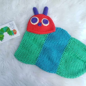 Hungry Caterpillar Photo Prop, Caterpillar Cocoon, Hungry Caterpillar Set, Gift for Her, Gift for Him, Baby Shower Gift