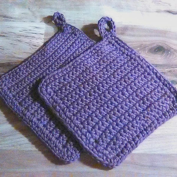 Crochet Potholder Set, Gift of Warmth: Crochet Potholder Set