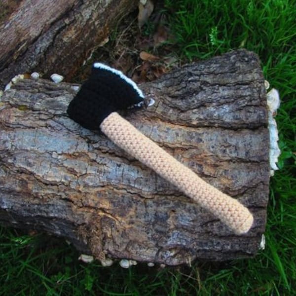 Lumberjack Axe-Handmade Toy Axe-Amigurumi-Gift for Him-Gift for Her-Axe Toy