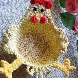 Crochet Chicken Bowl Cozy, Chicken Bowl Cozy, Housewarming Gift, Farmhouse Decor