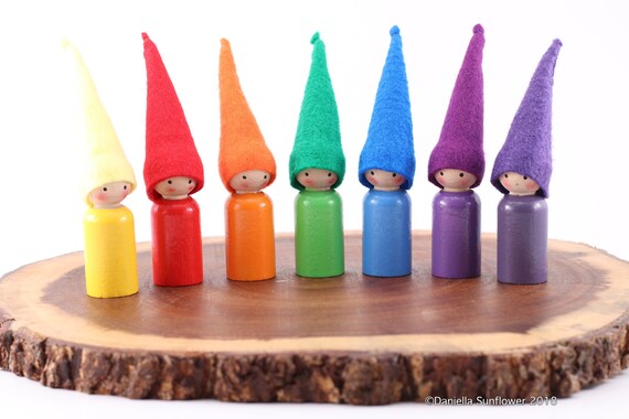 gnome peg dolls