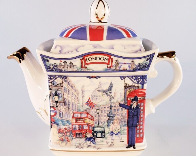 1990's SADLER Piccadilly Design Teapot London Heritage Etsy