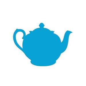 Paper Teapot Die Cuts for Tea Parties Bridal Showers & Mother&#39;s Day, Tea Pot Kettle Party Favors Tags or Place Cards, Tea Scrapbook