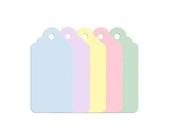 Pastel Gift Tags For Spring Birthday Parties, Easter Gift Tags, Bridal and Baby Shower Gift Tags, Pastel Price Tags, Pink Hang Tag