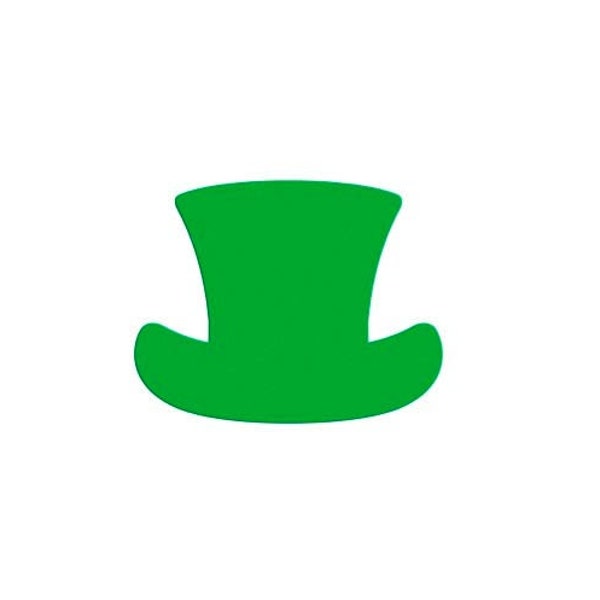 St. Patrick's Day Leprechaun Top Hat Die Cut, Circus Ringmaster Top Hat Cut Out Paper Top Hat Cut Out Shapes, Top Hat Place Cards,