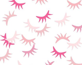Black Eyelashes Eyelash Confetti Eyelash Cutouts Girl Birthday Party Decorations Girl Baby Shower Decor Beauty Confetti