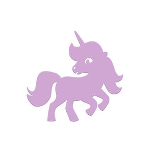 paper unicorn cutout kids craft supplies unicorn birthday etsy