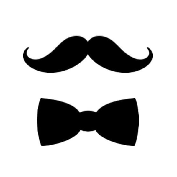 Mustache and Bow Tie - Etsy