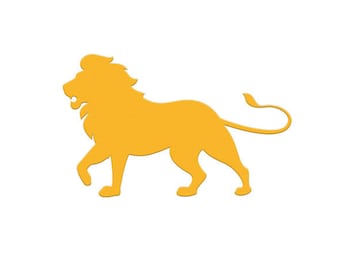 Lion Die Cut Shapes for Zoo Safari & Jungle Themed Birthday Parties, Zoo Classroom Bulletin Board Decorations, Lion Cut Out Place Cards