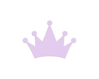Paper Crown Cutout Shapes, Princess Party Crown Decorations, Crown Die Cut Party Decor or Place Cards |  20+ Color Choices | 3 Sizes