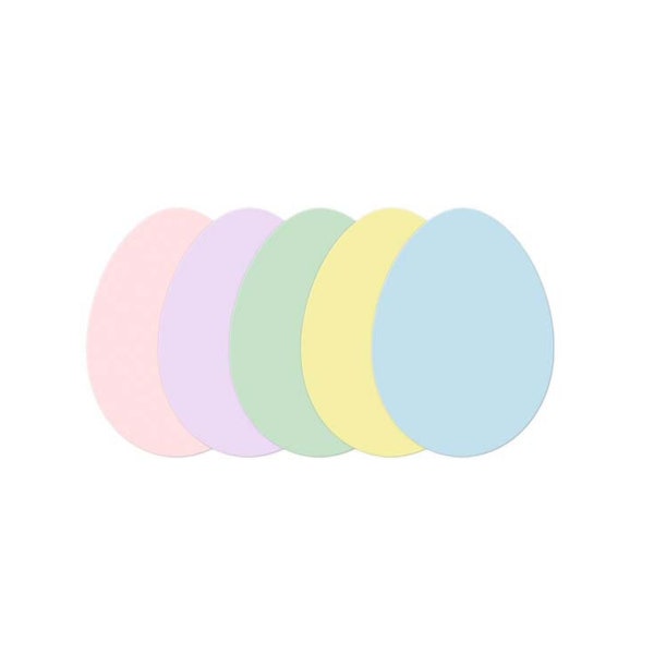 Spring Pastel Easter Egg Die Cuts and Decorations, Easter Egg Hunt,  Egg Place Cards, Easter Craft Projects, Colored Egg Cut Outs