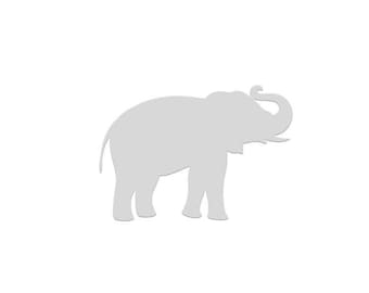 Elephant Die Cuts for Zoo & Safari Theme Birthday Parties and Classroom Decorations, Elephant Cut Out Shapes for Scrapbook Pages