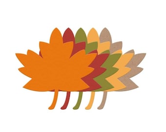 Maple Leaf Paper Die Cuts, Fall Leaf Cutouts, Autumn Bulletin Board Decor, Thanksgiving Wedding Craft Leaves