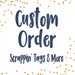 Custom Order For Alisa - Saturn Die Cut