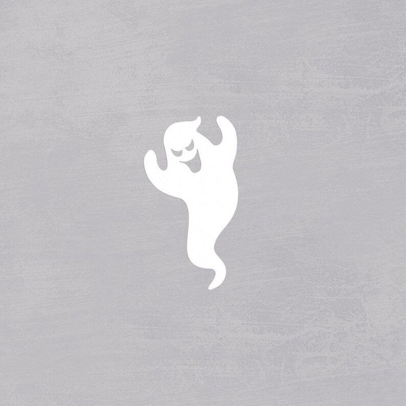 Paper Halloween Ghost Die Cut Shapes Ghost Cut Outs Party Etsy