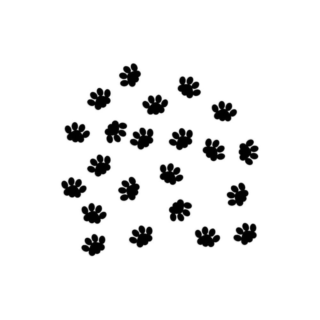Paw Print Confetti for Puppy Birthday Party, Puppy Party Confetti and ...
