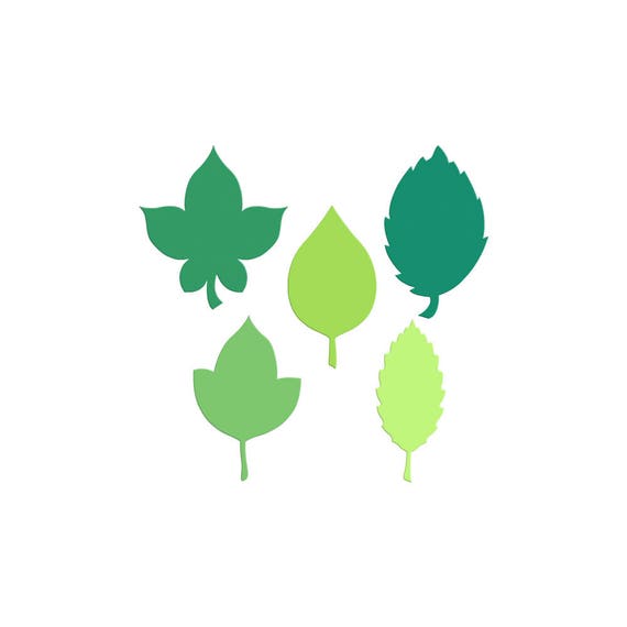 Die Cut Leaves Leaf Cut Outs Paper Leaves Wedding Leaves Etsy