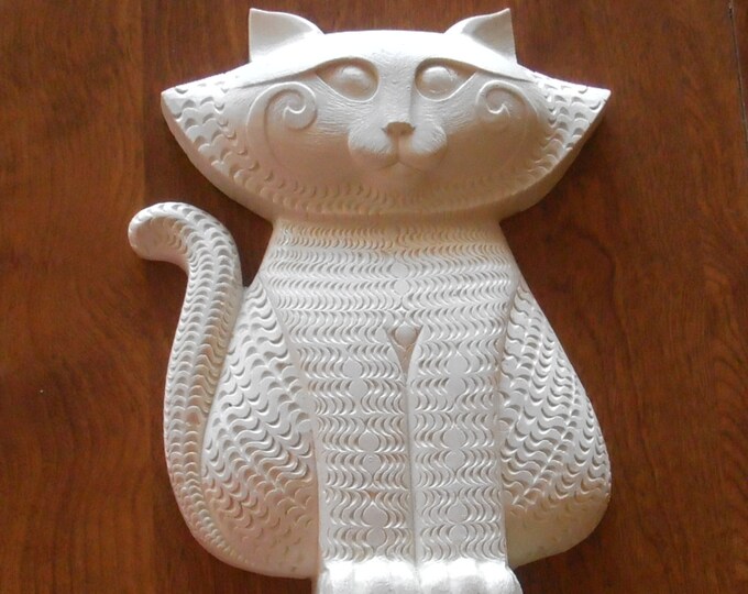SYROCO CAT Towel Holder 1980 Vintage Cat Bathroom Cat Cat Etsy